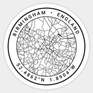 Birmingham Map Sticker